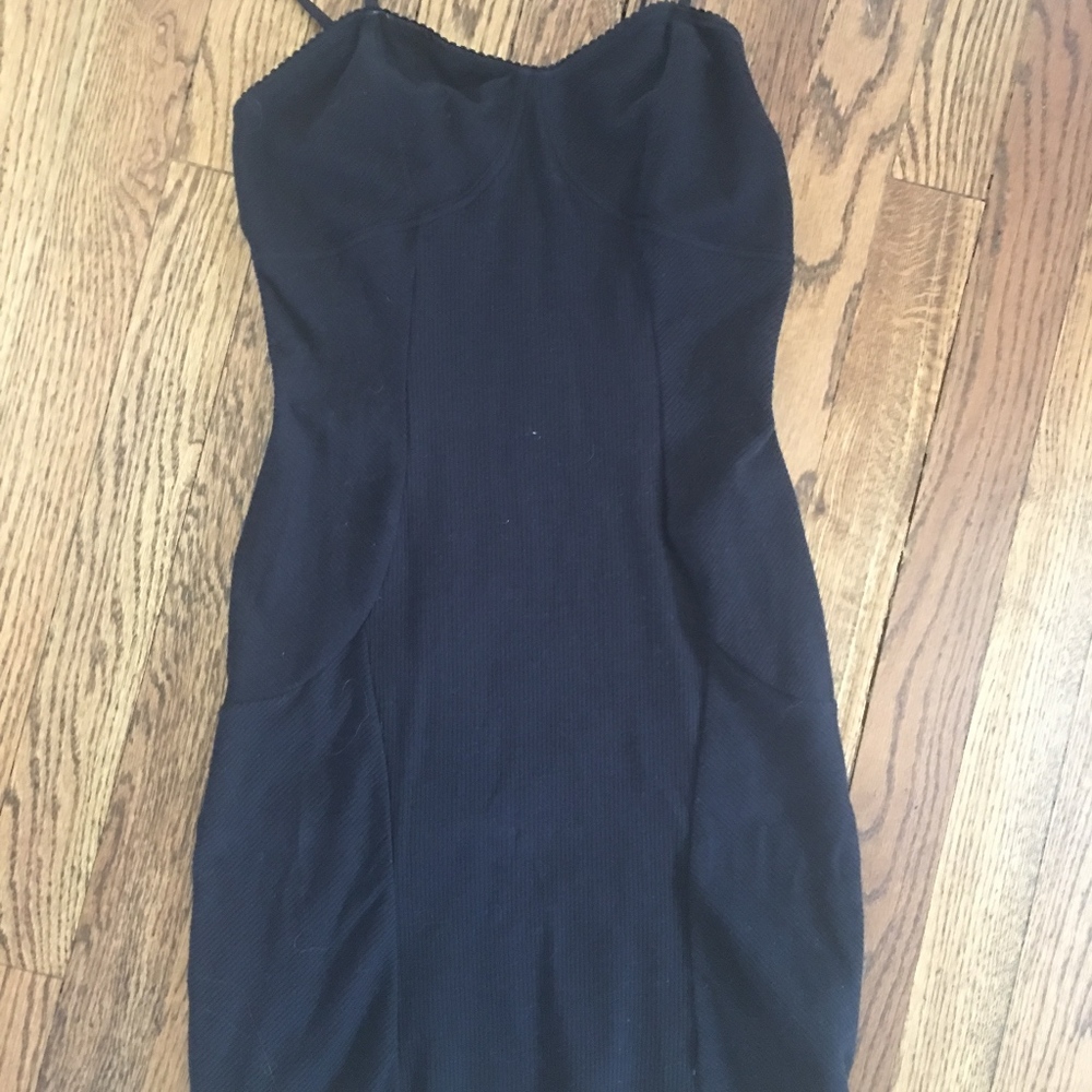 Free People Black Dress Slip Intimates